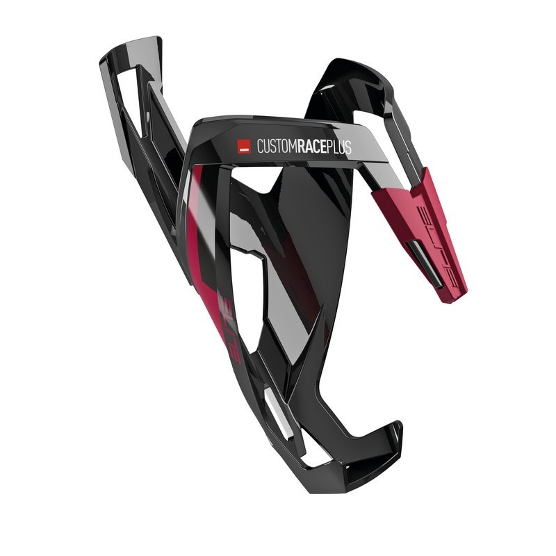 0140648 Supporto borraccia Elite CustomRacePlus nero lucido/amaranto