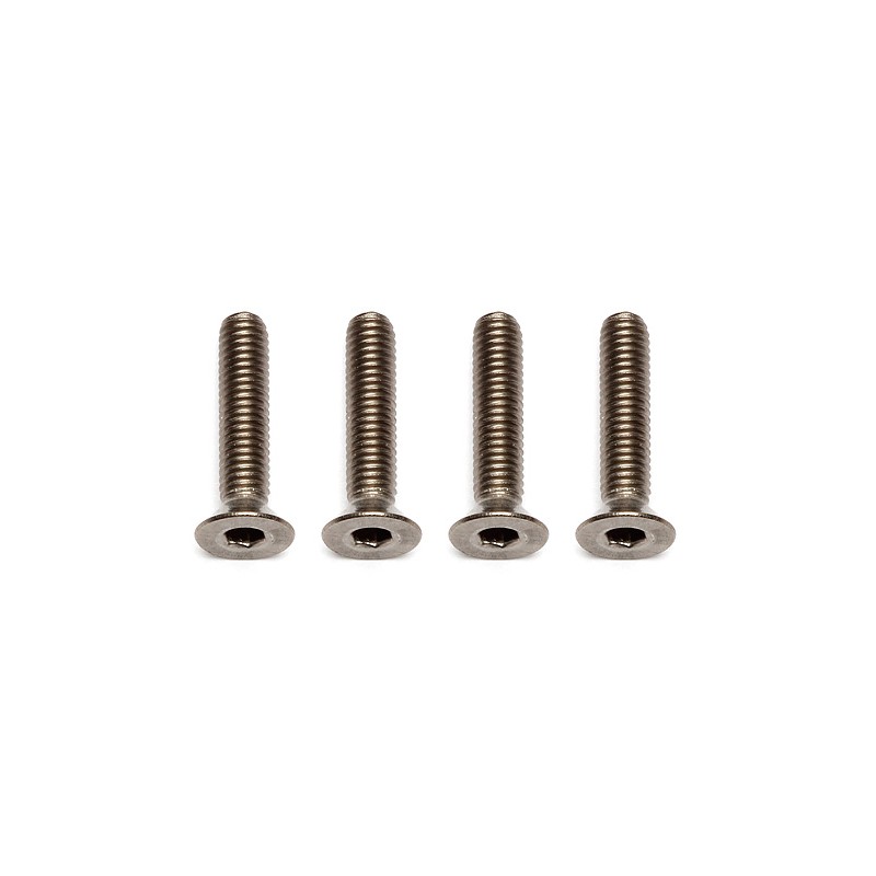 AE91595 Team Associated RCB8 3x14mm titanium FHCS